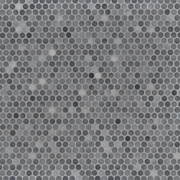 Msi Penny Round Grigio Mix 12.2 In. X 11.3 In. X 6 Mm Glazed Ceramic Mesh-Mounted Mosaic Tile, 15PK ZOR-MD-0196 - main